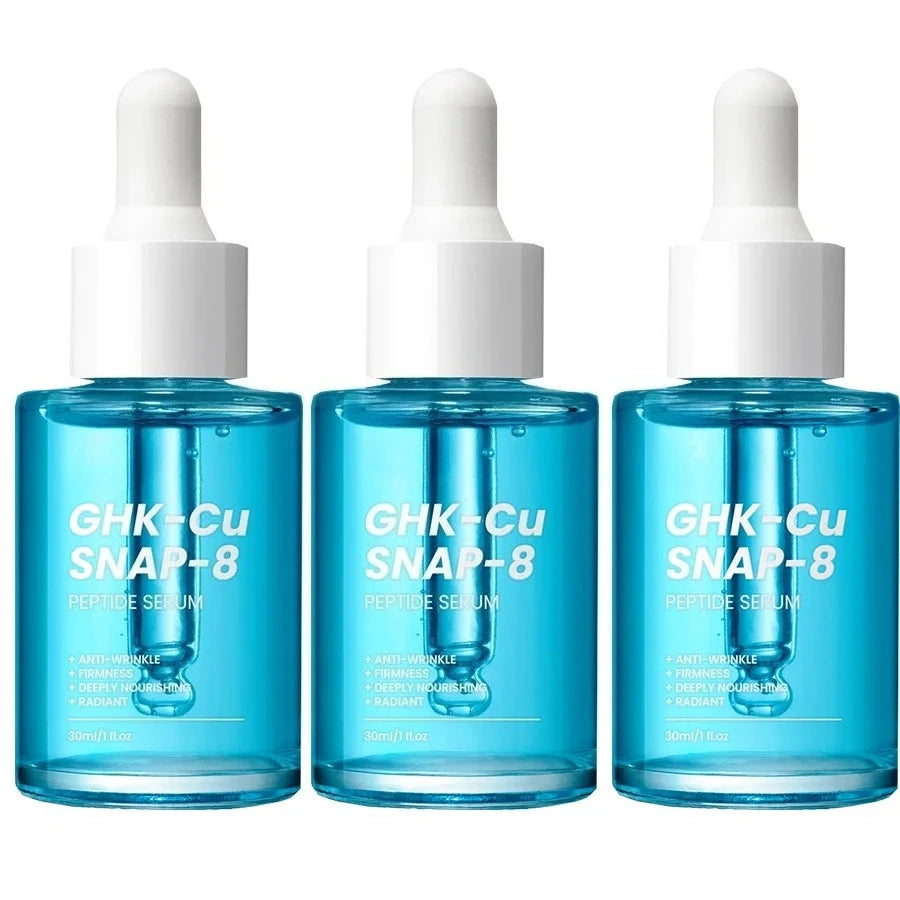 GHK-Cu Copper Peptide SNAP-8 Face Serum Anti Aging Wrinkle Lifting Firming Collagen Boost Hydrating Facial Essence
