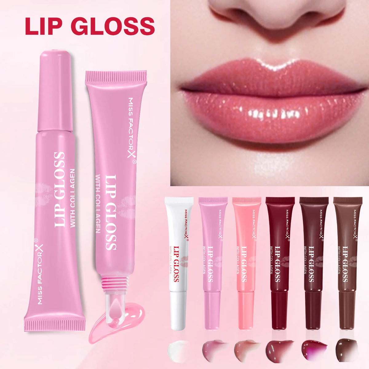 Premium Gift Set 24PCS/Box Lip Gloss Set Long-Lasting Moisturizing Lip Color Modification Perfect Gift for Women Valentine’s Day