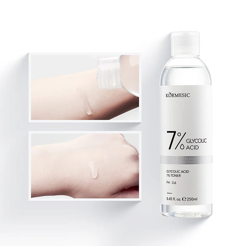 250ml 7% Glycolic Acid Face Toner Shirnk Pores Hydrating Moisturizing Pore Tightening Firming Balance Oil Control for Skin