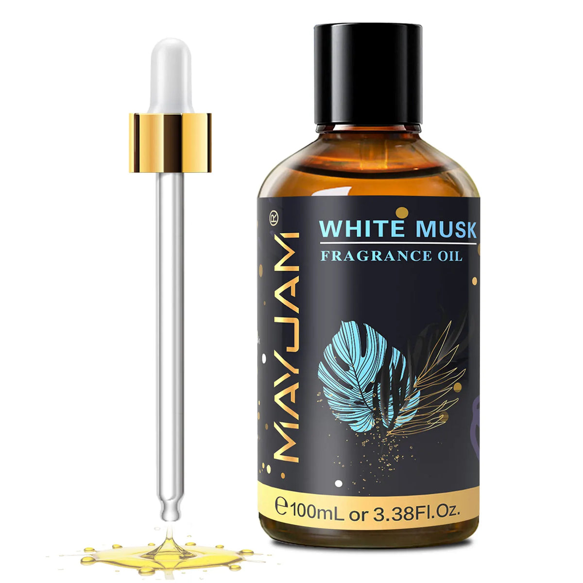 MAYJAM 100ml Fragrance Oils with Dropper For Humidifier Car Diffuser White Musk Bubble Gum Sea Breeze Freesia Baby Powder