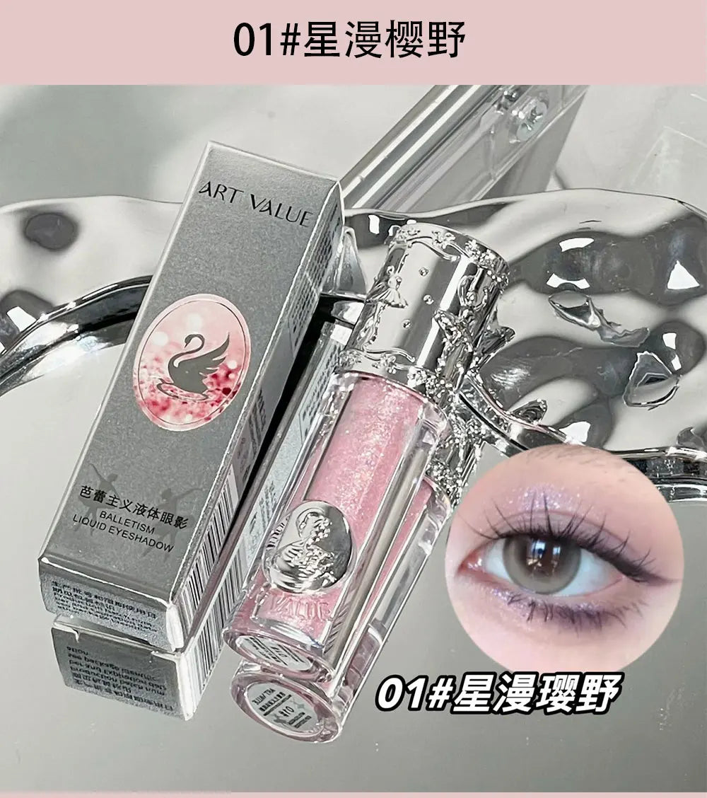 Liquid Glitter Eyeshadow Long Lasting Quick-Drying Gel-Based Eyeshadow For Creating High-Impact Multi-Dimensional Eye Looks