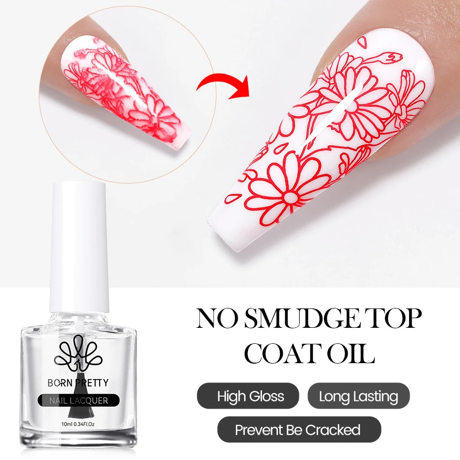 BORN PRETTY Nail Stamping Polish 12 Colors 10ML Air Dry Special Polish Manicure Print Nail Polish For Stamping Plates Nail Set