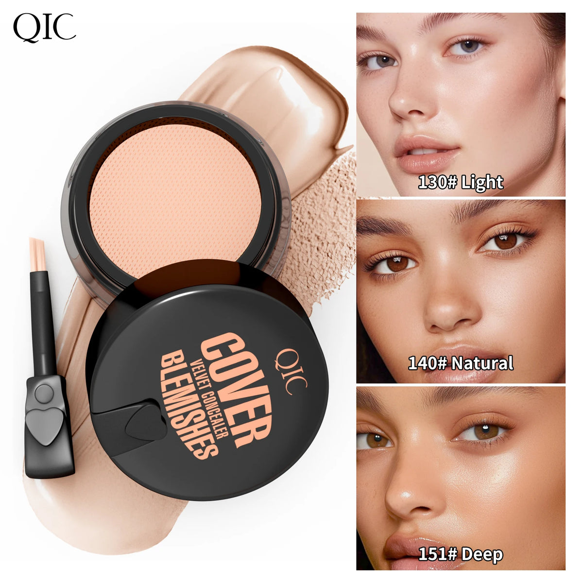Waterproof & Sweatproof Concealer Cream - Tattoo coverage, Long-Lasting Foundation, Natural,Full coverage, All Skin Types