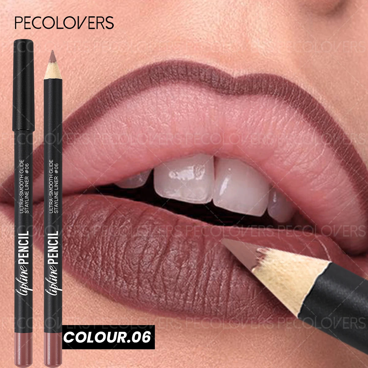 Long-Lasting Matte Lip Liner,Sweat-Resistant Smudge-Free,  Durable & , Smooth Lipliner,For Makeup Newbies & Enthusiasts