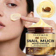 YUITIKUE 95% Snail Mucin Moisturizer, 5X Effective Action, Retinol & Collagen Day & Night Hydrating Cream 60g