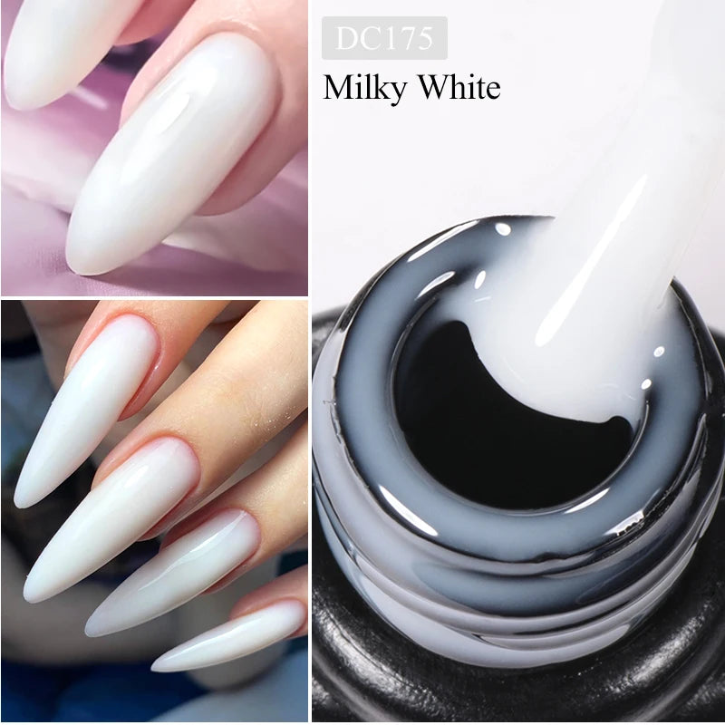 Milky White Quick Extension Gel Nail Polish Nude Pink Construct Hard Gel Semi Permanent Acrylic Extension Varnish Nail Supplies