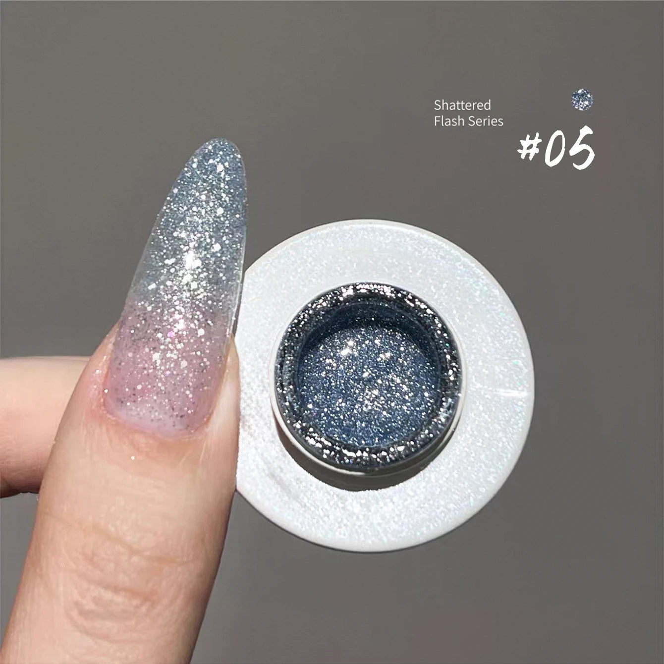 MIANEL 12ML Rock Sugar Crushed Diamond Gel Nail Polish Pink Glitter Nail Polish Top Selling Pink Nails Summer Nails 1-12pcs