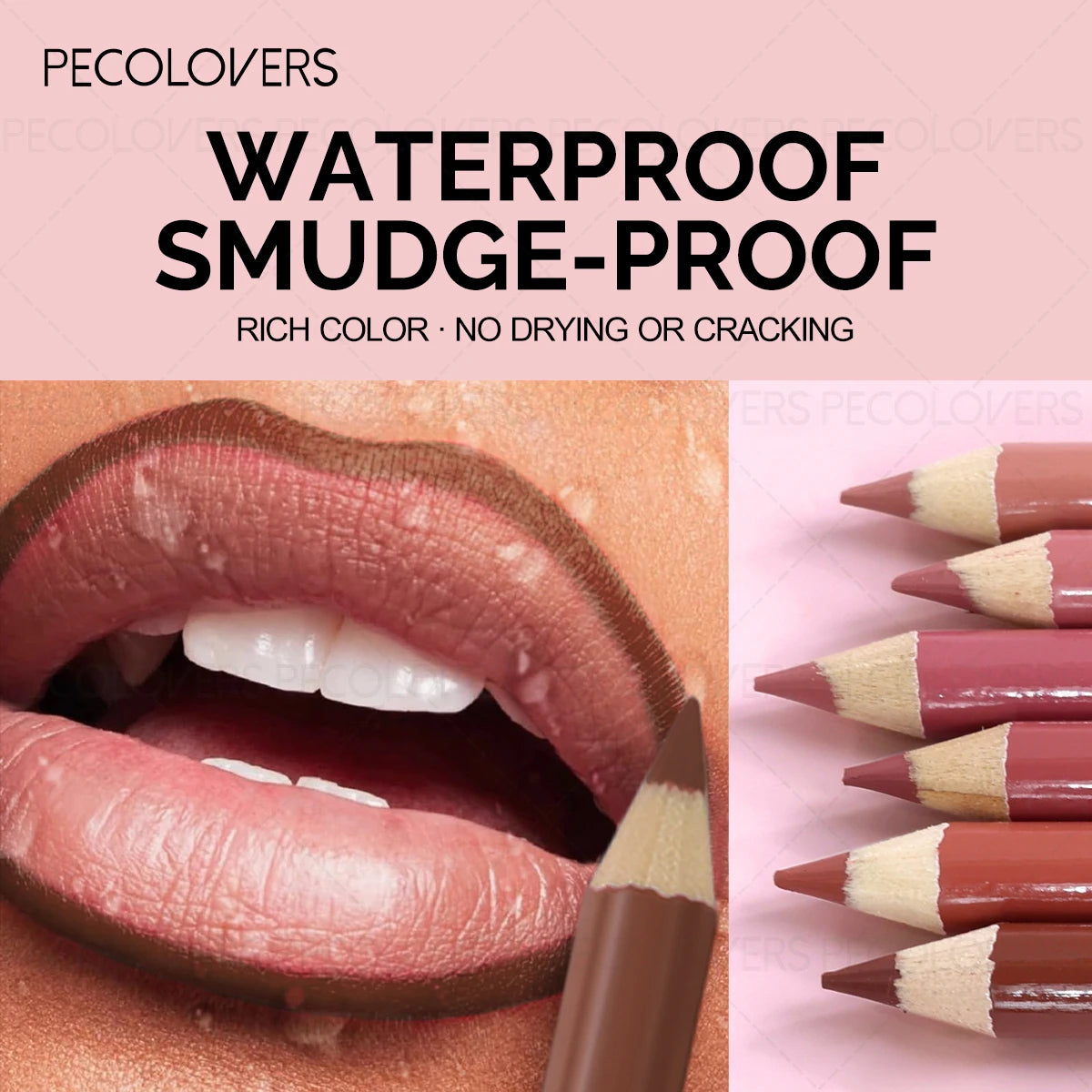 Nude Matte Lip Pencil - Long-Lasting Lip Liner & Matte Lipstick-like Texture，Perfect Christmas Gift