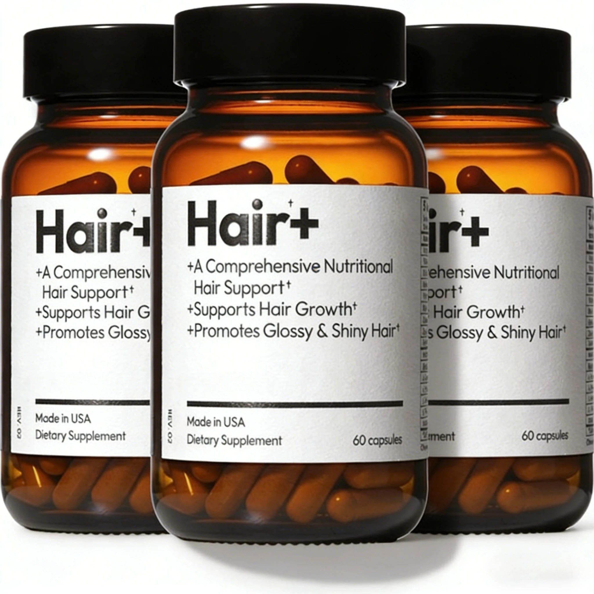 HairGrowth Supplement – Fast Hair Regrowth for Thicker, Fuller Hair Black Sesame Extract HairLoss Support for Women & Men