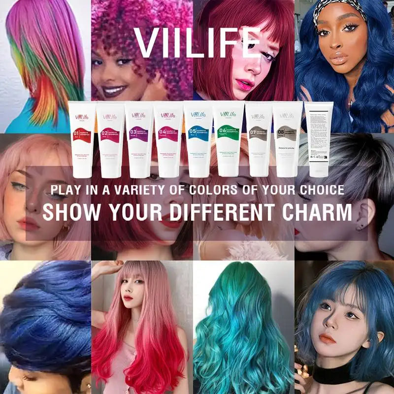 Unisex Hair Dye Permanent Styling Hair Color Wax Shampoo Fashion No Damage Quick Coloring Lasting Professional Hairs Dyeing Crea