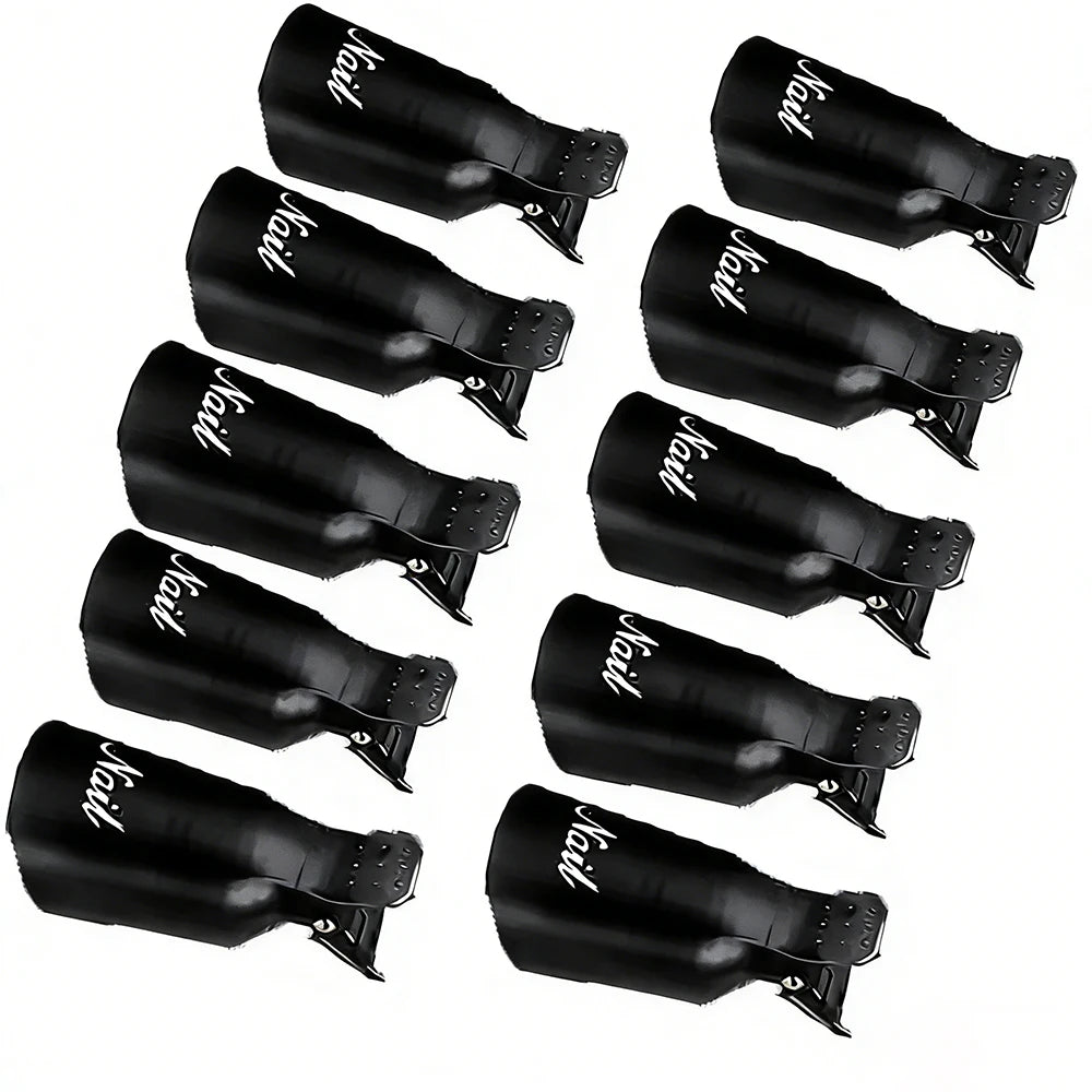 LULAA 10Pcs/16Pcs Plastic Acrylic Nail Art Soak Off Cap Clip UV Gel Polish Remover Wrap Tool Gel Nail Polish Remover Clips