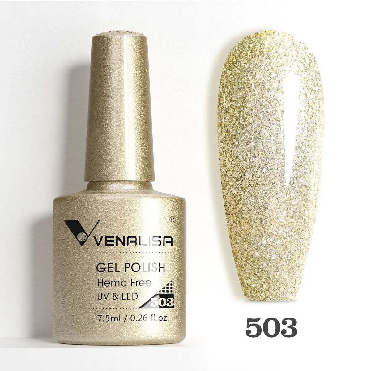 VENALISA 7.5ml Nail Gel Polish Sparkle Glitter Diamond Shining Summer Colors Semi Permanent Soak off UV LED Nail Gel Varnish
