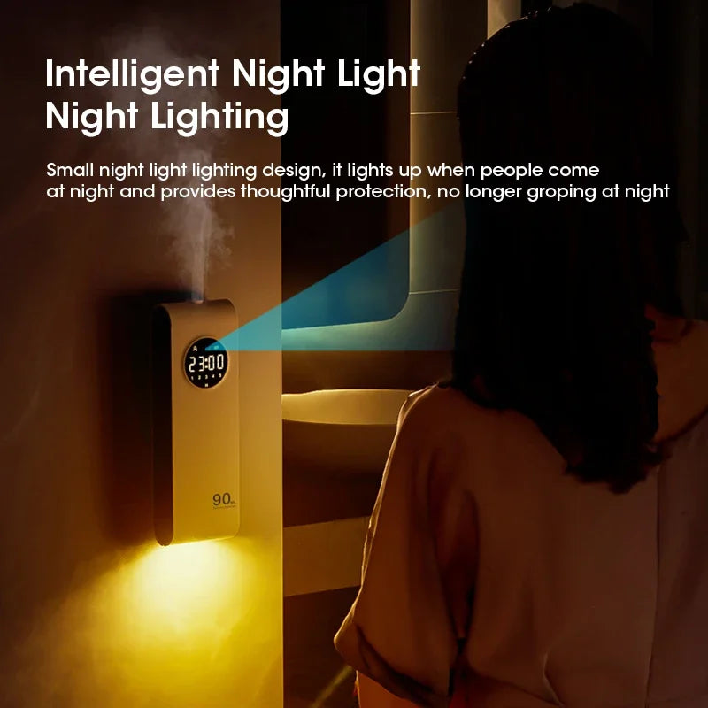 Automatic Sensor Aromatherapy Machine with Night Light Rechargeable Home Fragrance Aromatherapy Essential Oil Diffuser Scent