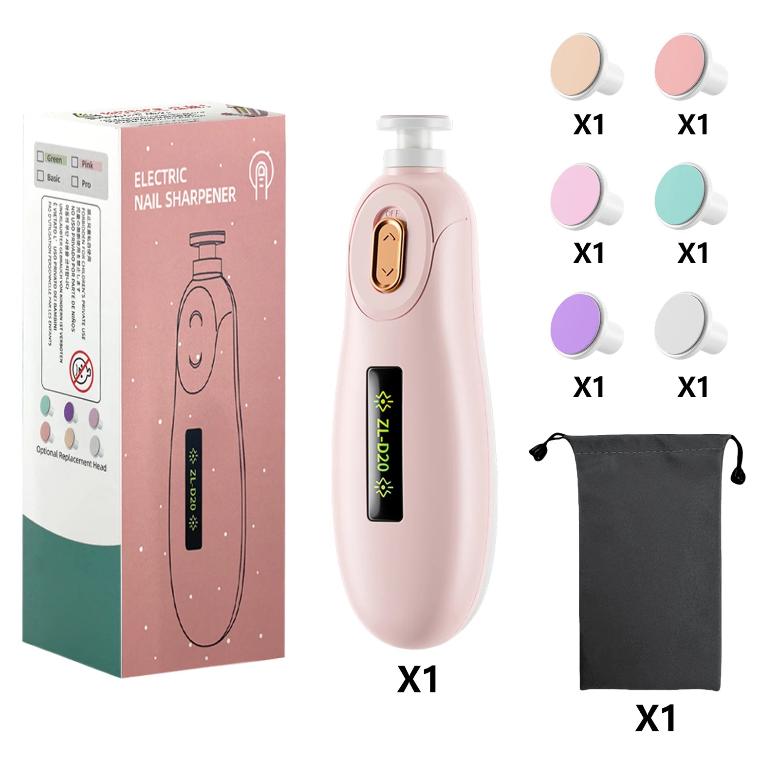 Baby Electric Nail Trimmer Kid Nail Polisher Tool Baby Care Multifunctional Fingernail Cutter Trimmer Infant