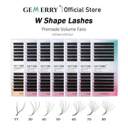 Gemerry YY Shaped Eyelash 3D 4D 5D 6D 8D W Shape Lashes Premade Fans Eyelash Extension Brazilian Volume Bloom Salons Makeup
