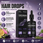 Googeer Collagen Hair Drops 30ML with Vitamin B2 for Stronger Fuller Hair Beauty Complex 30 Day Supply