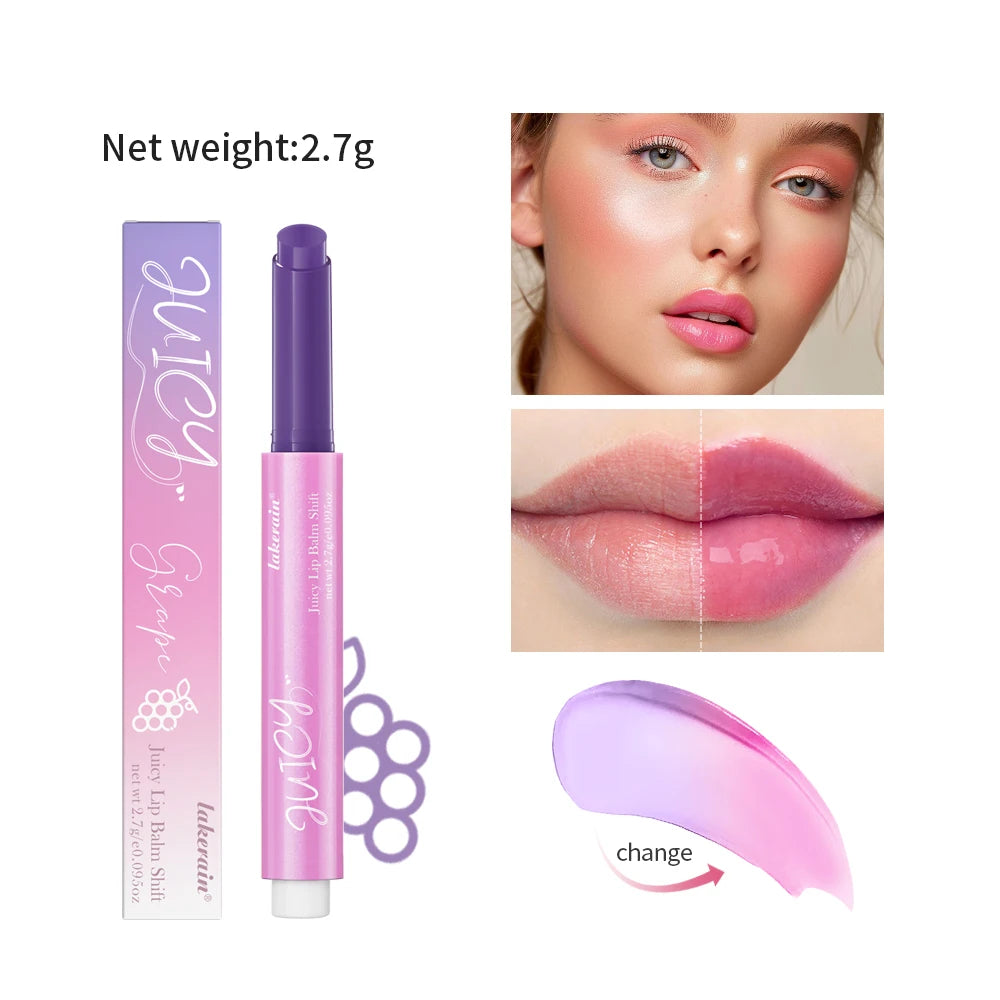 juicy lip balm gloss Color Change Hydrating & Nourishing Lip Gloss Balm with Vitamin E Lip Balm Long Lasting Moisturizing Lipst
