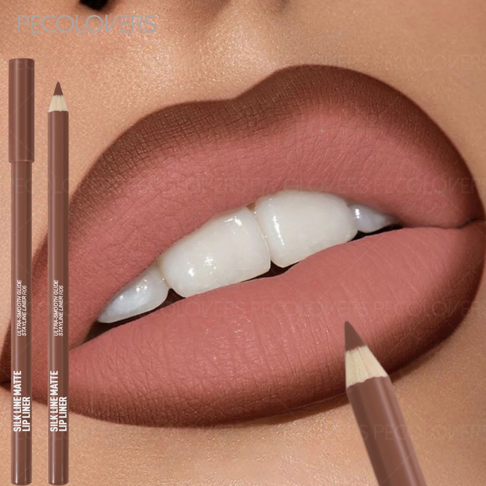 Nude Matte Lip Pencil - Long-Lasting Lip Liner & Matte Lipstick-like Texture，Perfect Christmas Gift