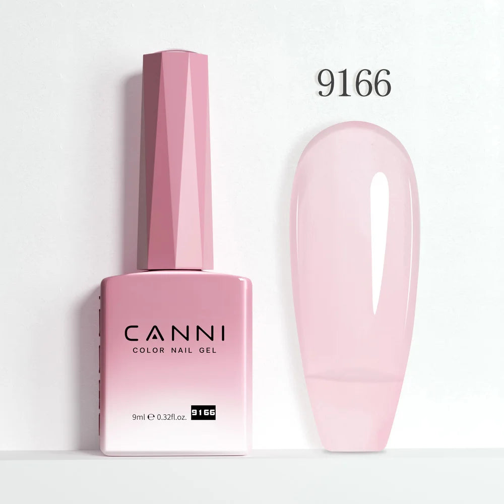 Canni Nail Gel Polish Jelly Nude Color HEMA FREE TPO FREE 9ml Transparent Semi Permanent Natural Nude French Nail Gel Lacquer
