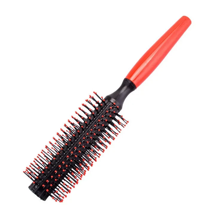 Professional plastic round brush quilting curling hair comb hair massage hair salon hair comb,Special for real hair wigs