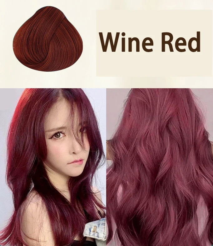 Mokeru 500ml Argan Oil Essence Natural Long Lasting Dark Brown Permanent Hair Dye Shampoo For Gray Hair Women Fast Color Dyeing