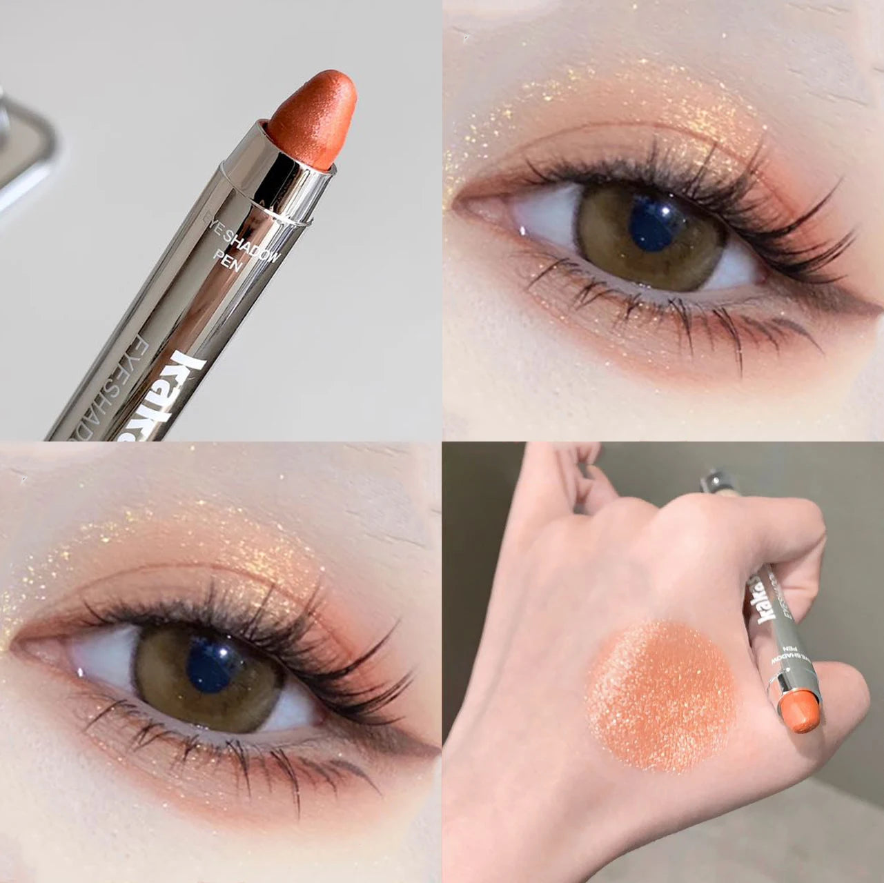 Velvet Red Eyeshadow Stick Pearlescent Matte Brightening Glitter White Orange Lying Silkworm Eye Head Highlighter Pencil Crayon