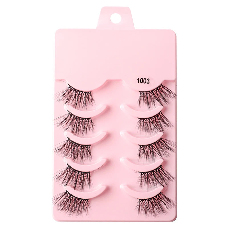 3/5 Pairs Fluffy Mink Eyelashes Thick 3d Lashes False Eyelashes Dramatic Wispy Flared Eyelash Makeup Eyelash Extension G600