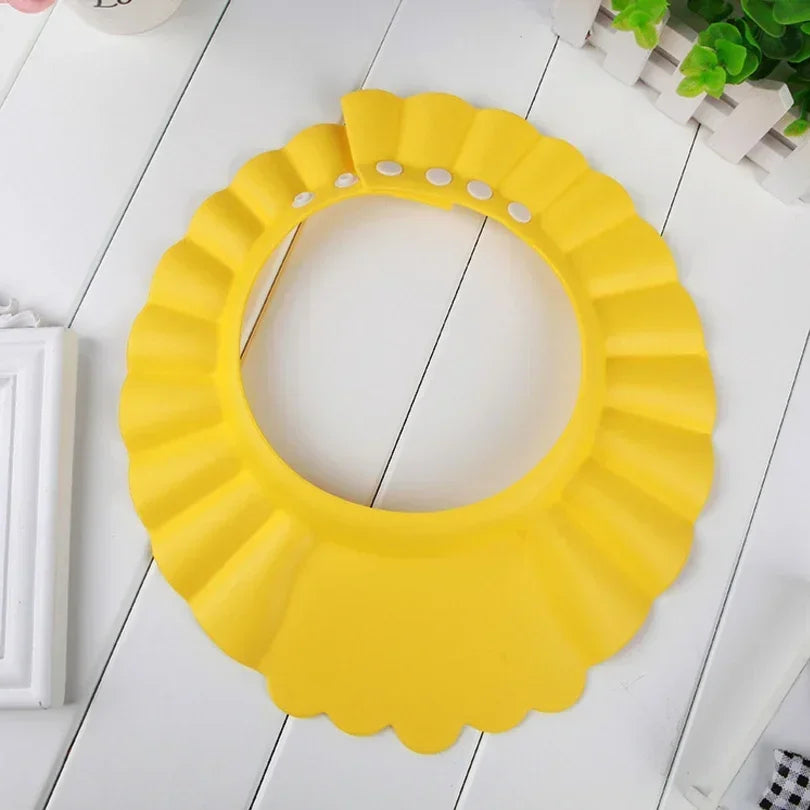 Adjustable Baby EVA Bath Shampoo Cap Waterproof Shower Visor Hat Anti-splash Hair Wash Shield Eye Ear Protection Bathing Hat for