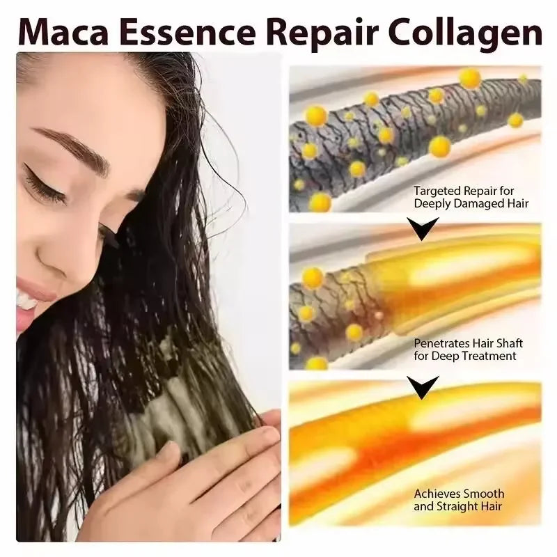 Magical Coconut Oil Hair Mask Instant Repair Soft Smooth Shiny Moisturize Nourishing Hair Care Treatment for Damaged Frizzy Hair