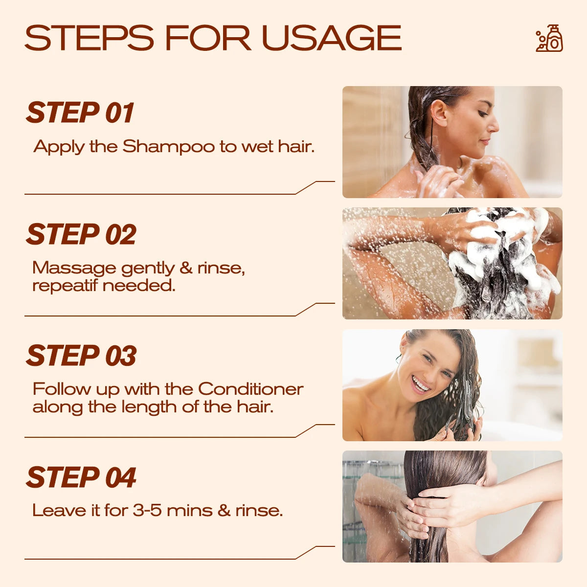 Batana Shampoo and Conditioner, thick foam, fresh fragrance, super cleaning power, smooth and moisturizing.