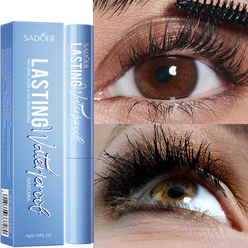 5D Waterproof Mascara Lengthening Eyelashes Women's Make-up Waterproof Mascara Black Silk Fibre Mascara Korean Cosmetics New