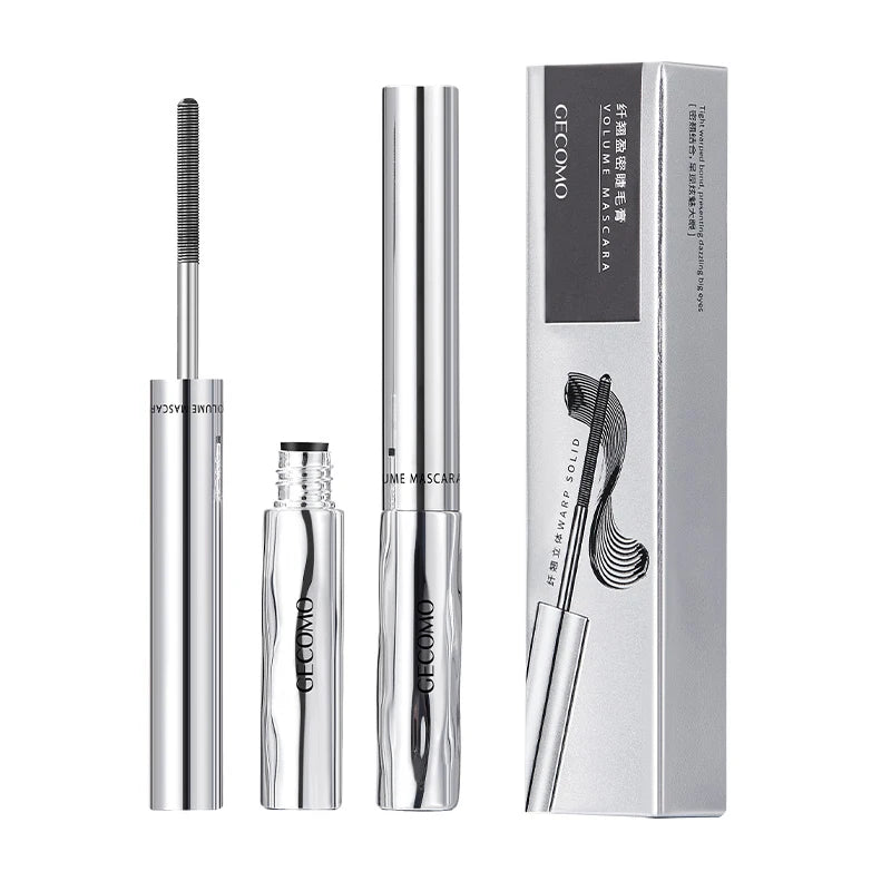 Long-lasting curling mascara Waterproof and sweat-proof Separates each lash Thick and voluminous Steel tube mascara