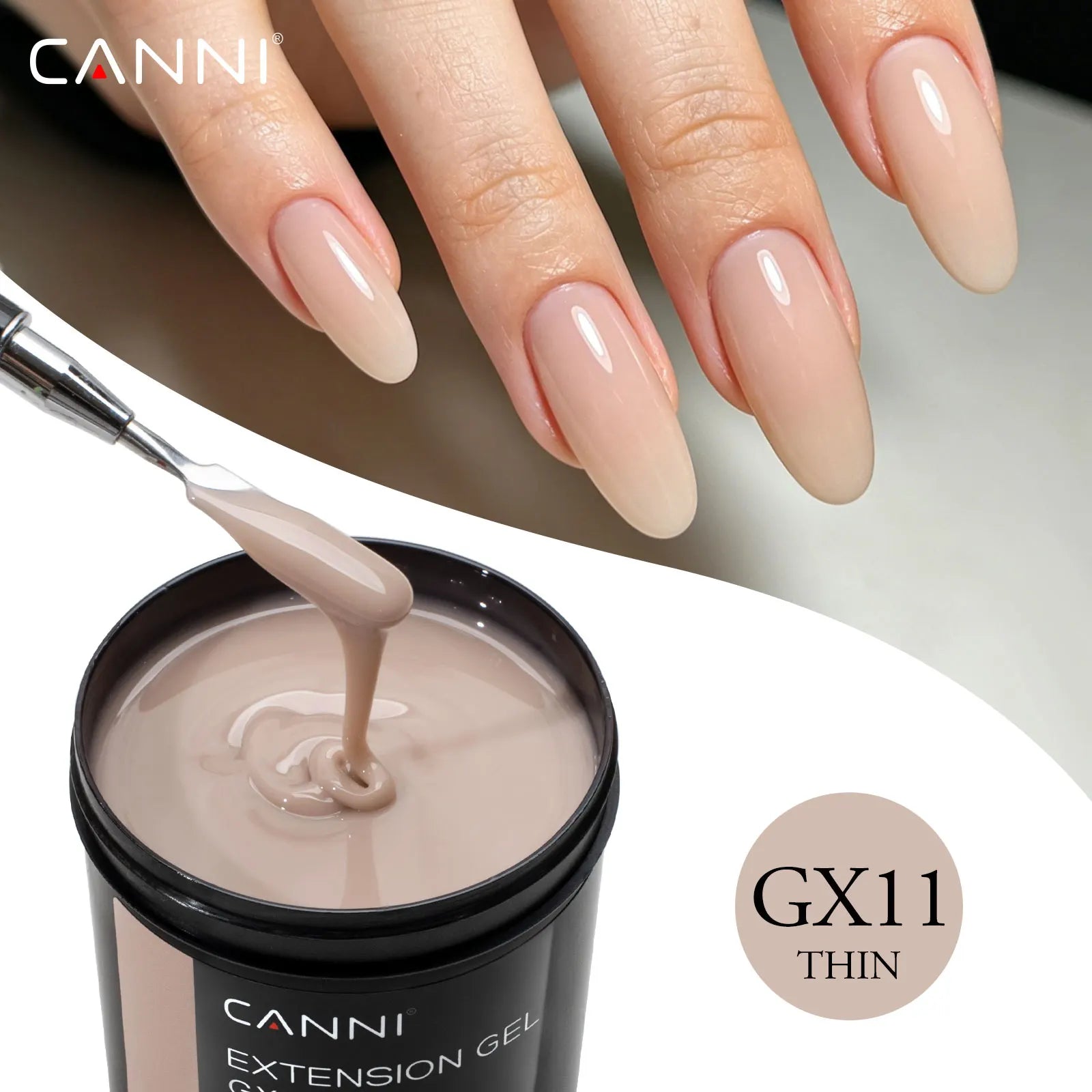 8 Oz TPO FREE CANNI Extension Builder Nail Gel Soak Off LED UV Gel Camouflage Jelly Color Long Lasting Super Glossy Gum Gel
