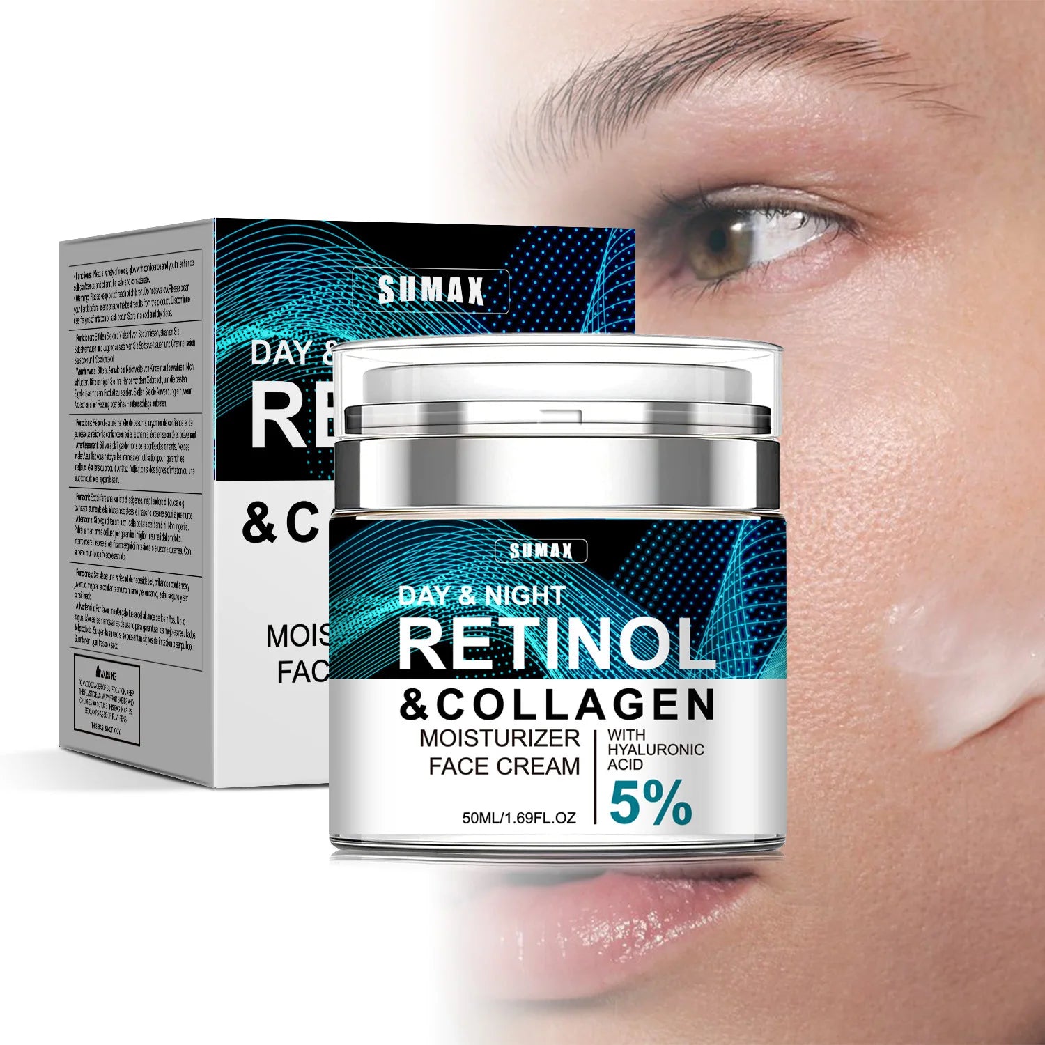Retinol Improve Wrinkle Face Cream Collagen Lighten Firming Fine Lines Brightening Nourishing Moisturizer Beauty Skin Care 50ml