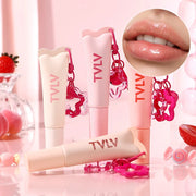 Tvlv Color Lip Gloss Lip Balm Lip Oil Three-In-One |   Autumn and Winter Essential Moisturizing Lip Care, Lip Wrinkle Reduction, Anti-Cracking, and Brightening