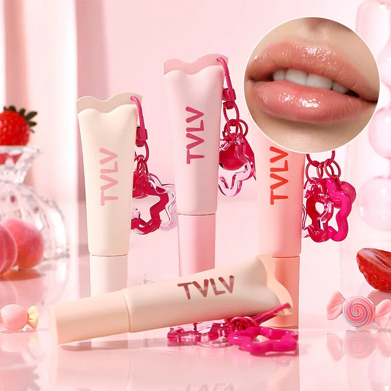 Tvlv Color Lip Gloss Lip Balm Lip Oil Three-In-One |   Autumn and Winter Essential Moisturizing Lip Care, Lip Wrinkle Reduction, Anti-Cracking, and Brightening