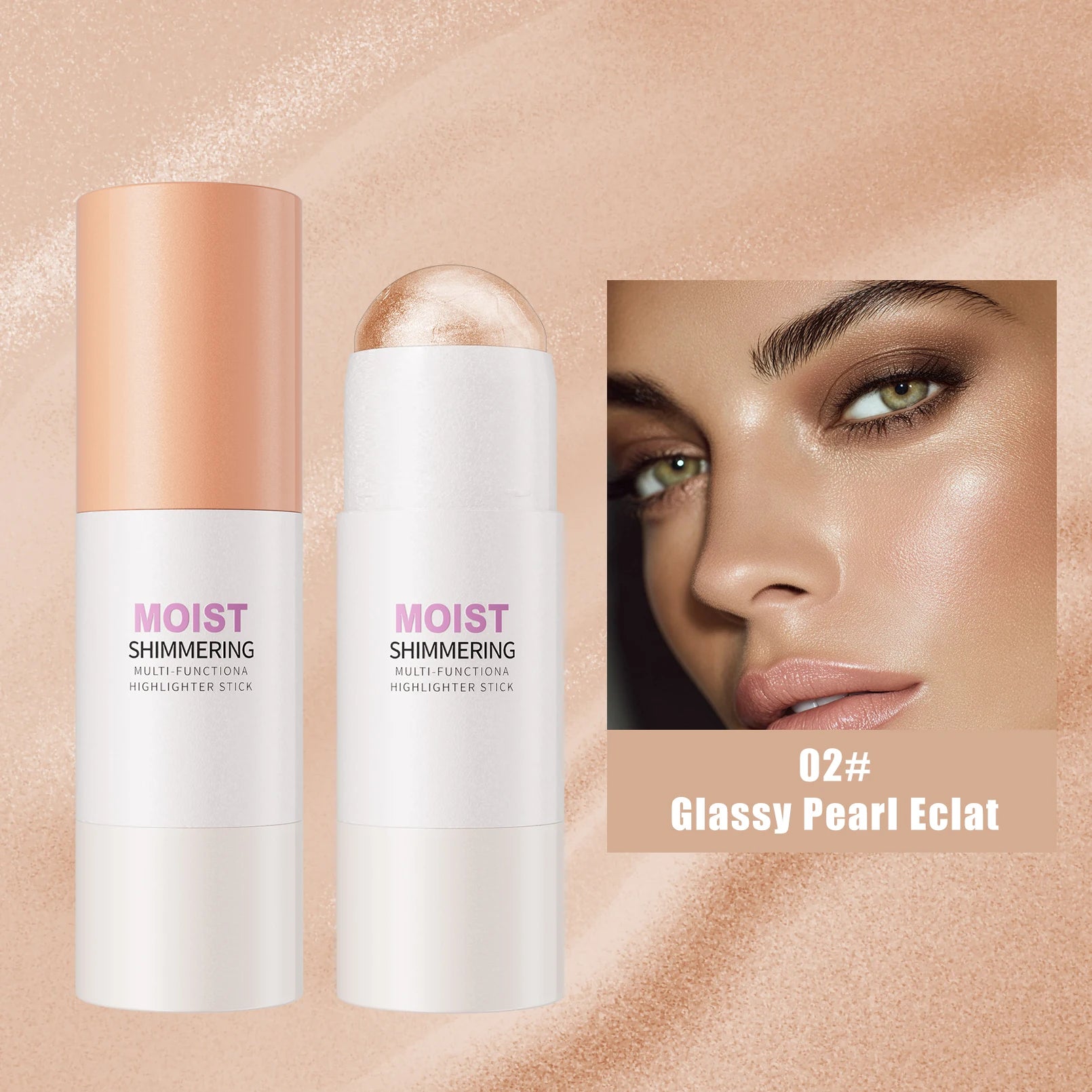 5 Colors Water Light High Gloss Stick Bronzer Shimmer Highlighter Blush Waterproof Face Contour Brighten Stereo Facial Makeup