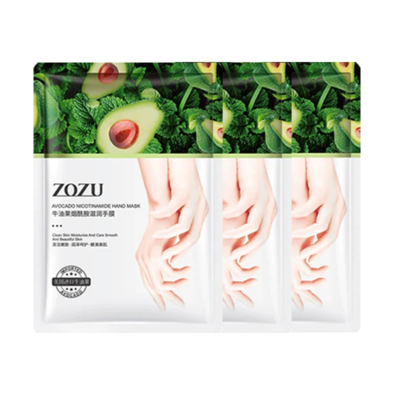 1/3/5 Pairs Avocado Hand Mask Hands skincare Masks Moisturizing Nourishing Hydrating Tendering Smoothing Hands Skin Care