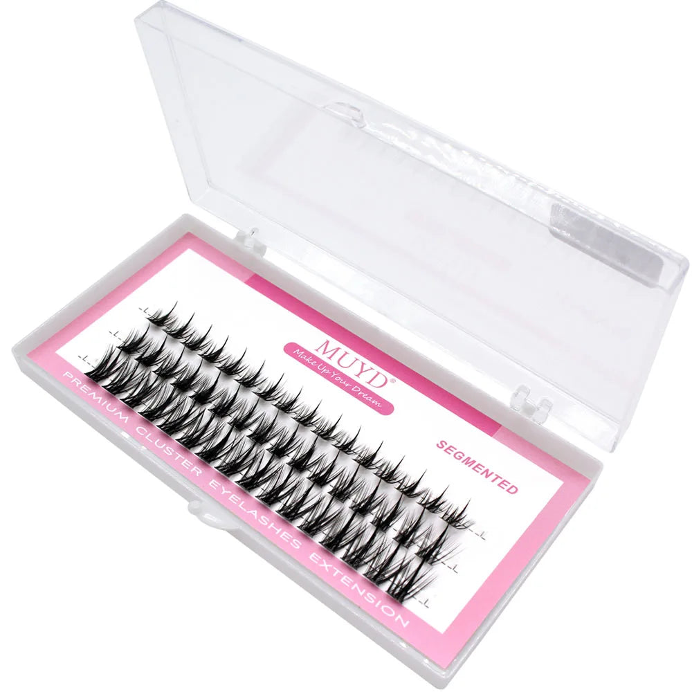 Russian Personal Eyelashes 3D Sexy Fluffy Single Cluster False Eyelashes Are Natural, Soft, And Easy To Operate Makeup Tools