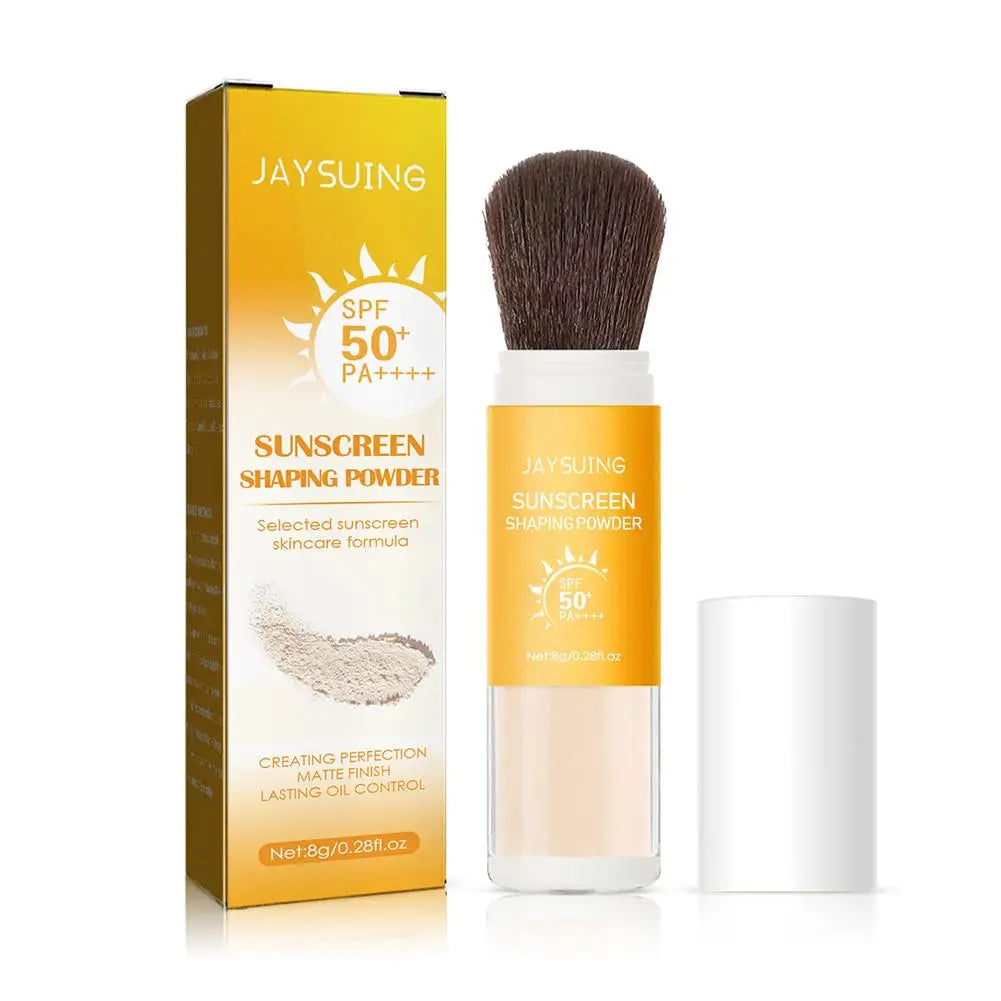 Sunscreen Loose Powder SPF50 Invisible Pore Oil Control Waterproof Long Lasting Solar Blocker Concealer Sunscreen Shaping Powde'