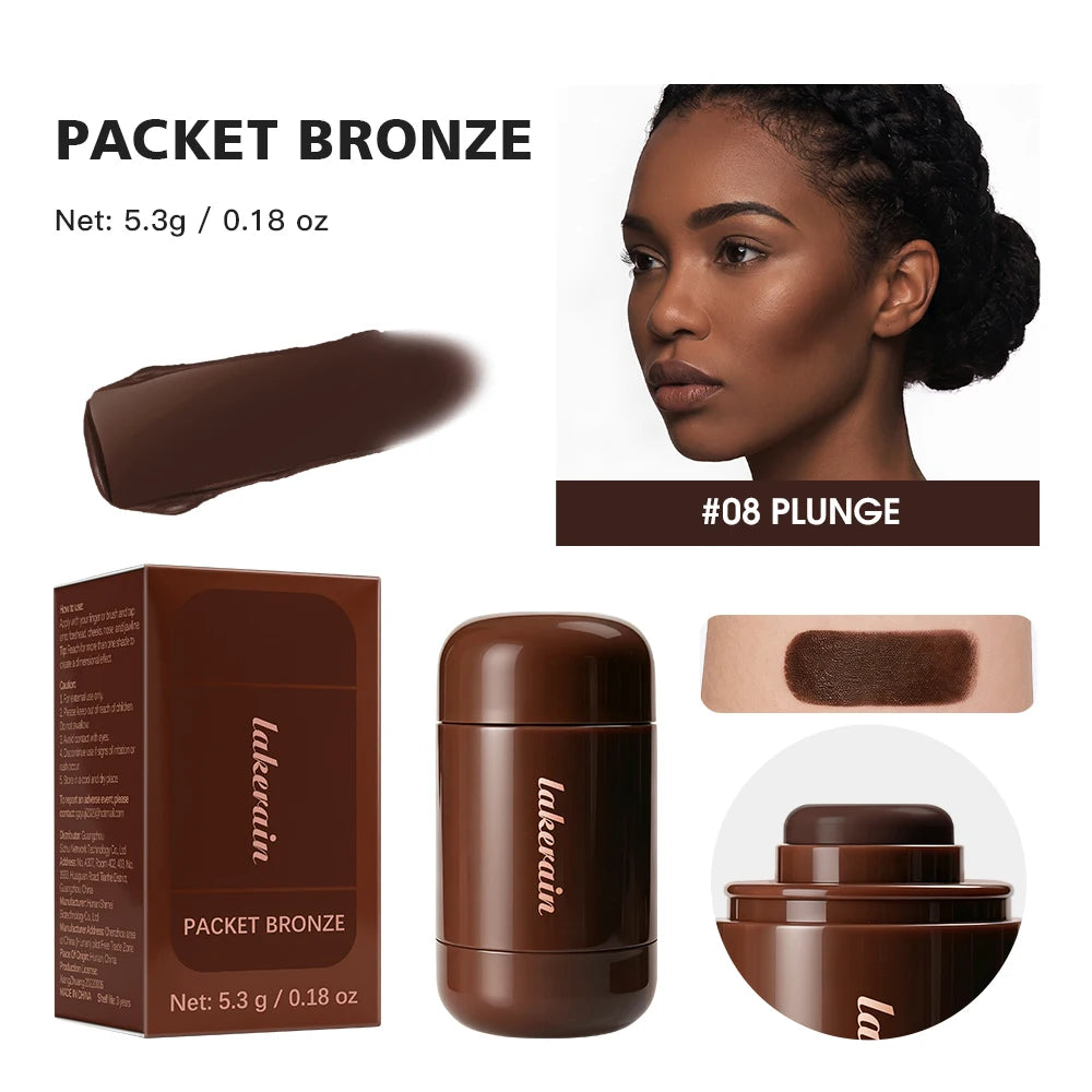 3D Contour Stick Packet Bronzer Cream Stick Face Contour Blush Cream Cheek Easy To Apply Color Makeup
