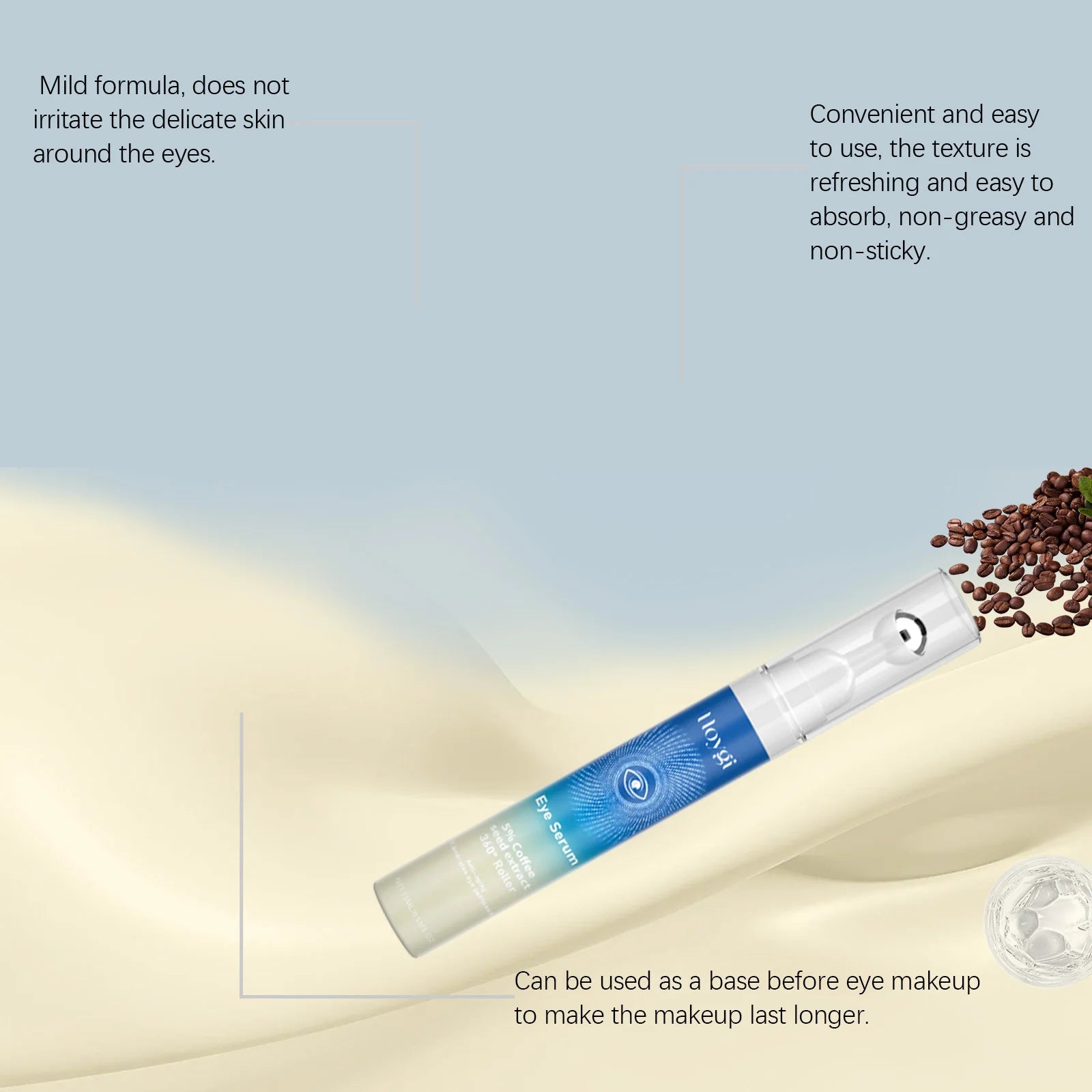 Massage Eye Serum For Both Men And Women To Remove Bags And Improve Puffiness Under Dark Circles Eye Cream