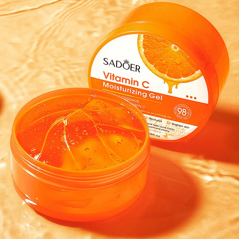 SADOER Vitamin C Moisturizing Aloe Vera Gel Facial Creams Skin Anti Wrinkle Nourishing Hydrating Face Cream Skin Care