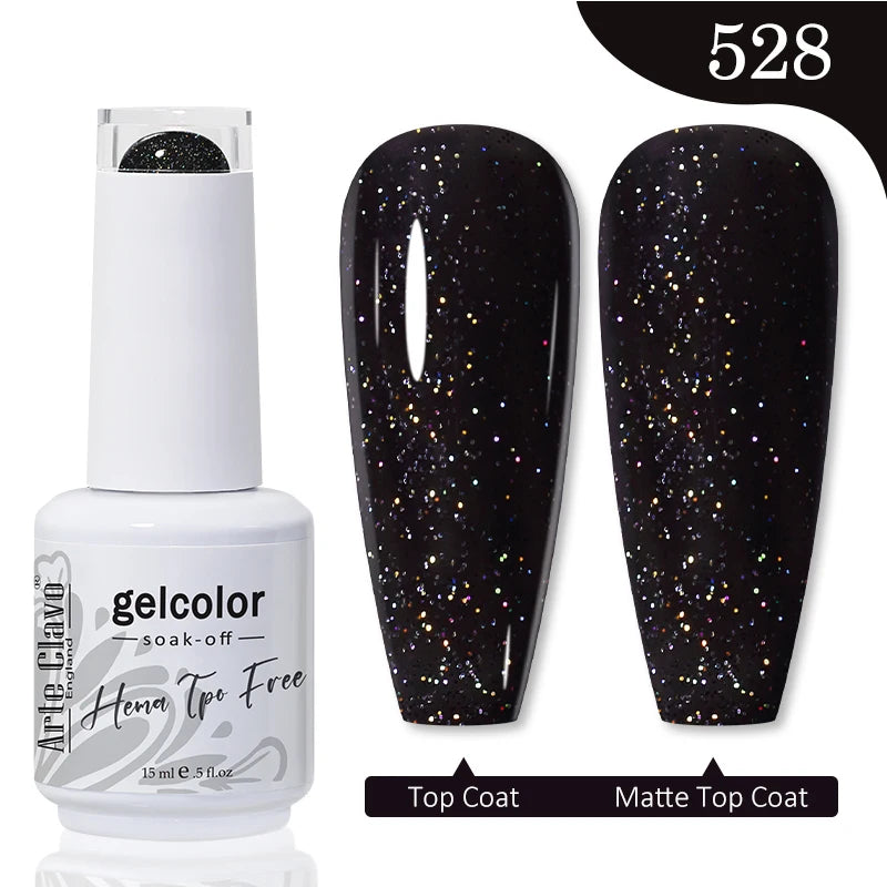 Arte Clavo 15ML Red Brown Color Gel Nail Polish Autumn Winter Nail Art Gel Nail Supplies Semi Permanent Soak Off UV Gel Varnish