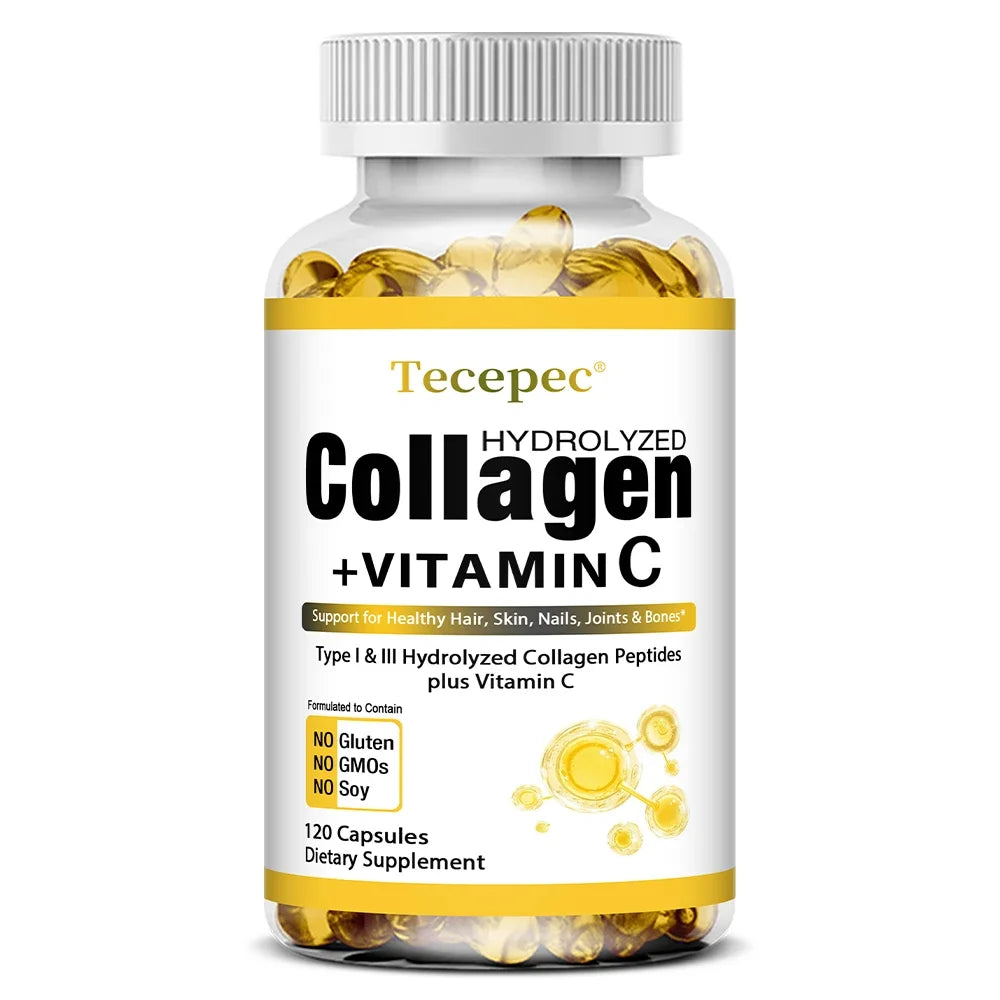 Super Collagen with Vitamin C and Biotin, Skin, Hair and Nails Supplement, Antioxidants, Anti-Aging,Collagen Booster
