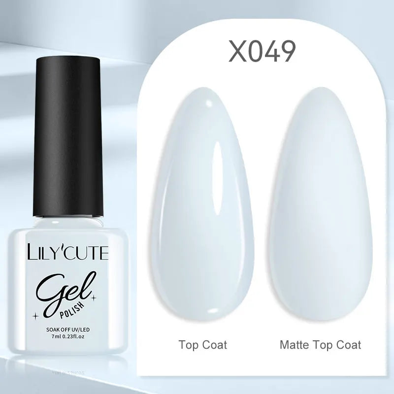 LILYCUTE Spring Summer 7ml Nail Gel Polish Long Lasting 125 Colors Soak Off UV Gel For Women French DIY Nail Art Supply