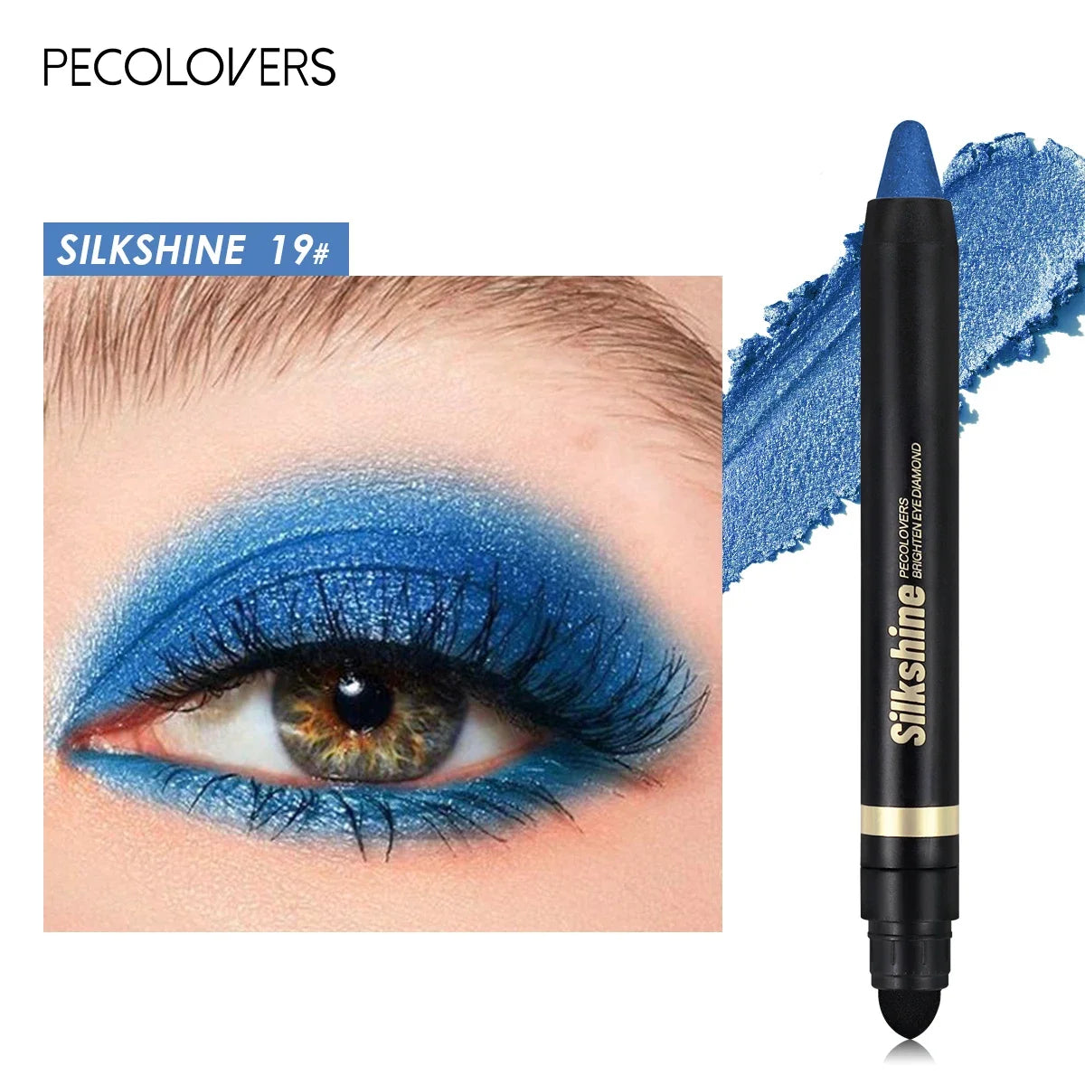 Colorful Shimmer Eyeshadow Stick Double Ended Metallic Pearlescent Highlighter Makeup Pigment Silkworm Eyeshadow Pen