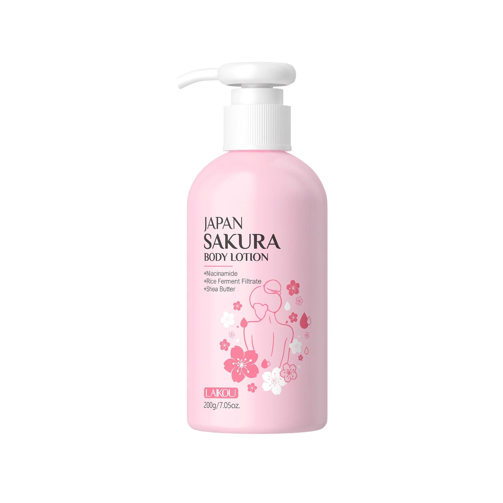 Laikou Cherry Blossom Body Lotion Moisturizing & Repairing  Winter Chapped Skin Care Moisturizing Without Greasiness 200g/120g