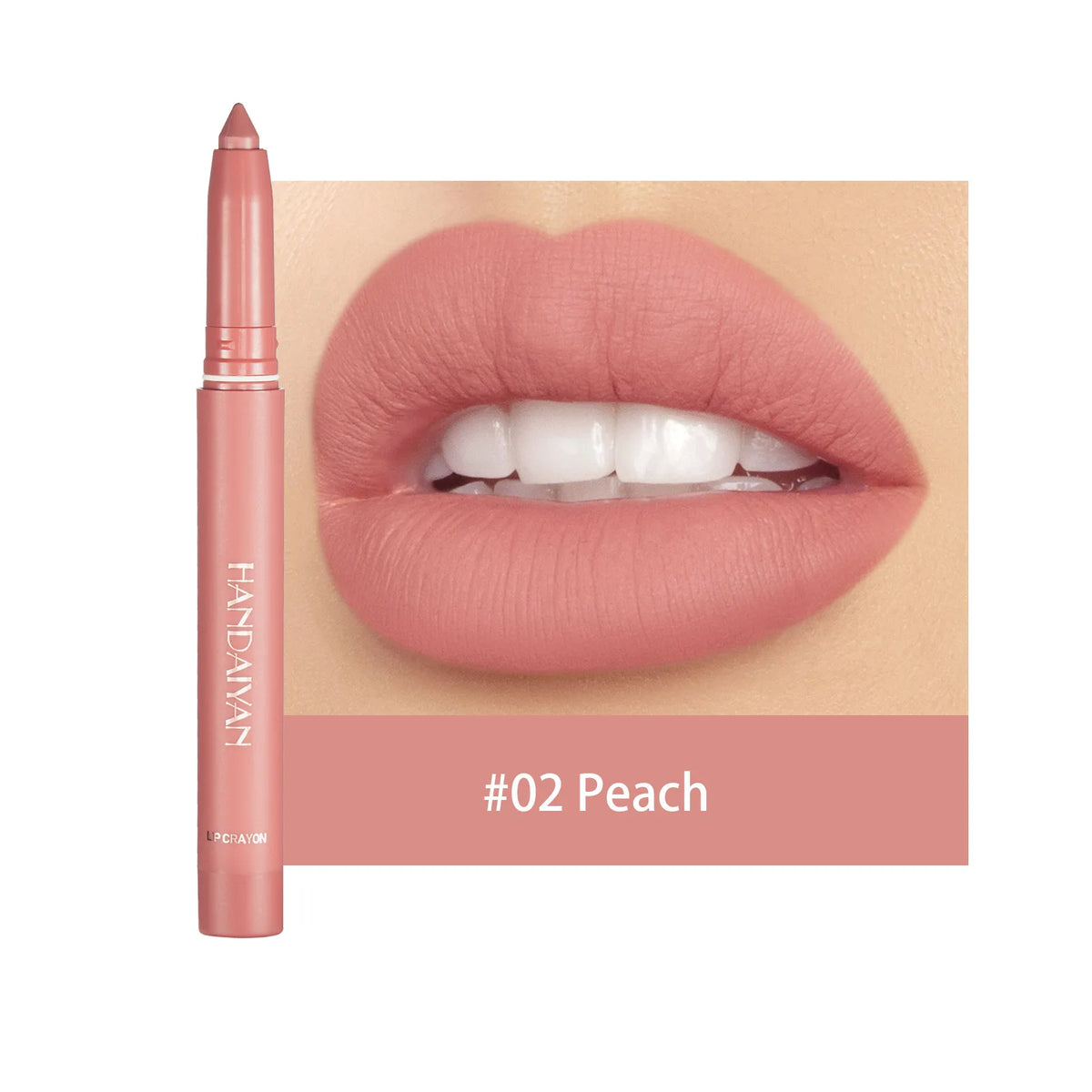 Handaiyan 12 Colors Lip Liner Matte Waterproof Velvet Nude Lipstick Pencil Sexy Red Brown Pigments Makeup Long Lasting