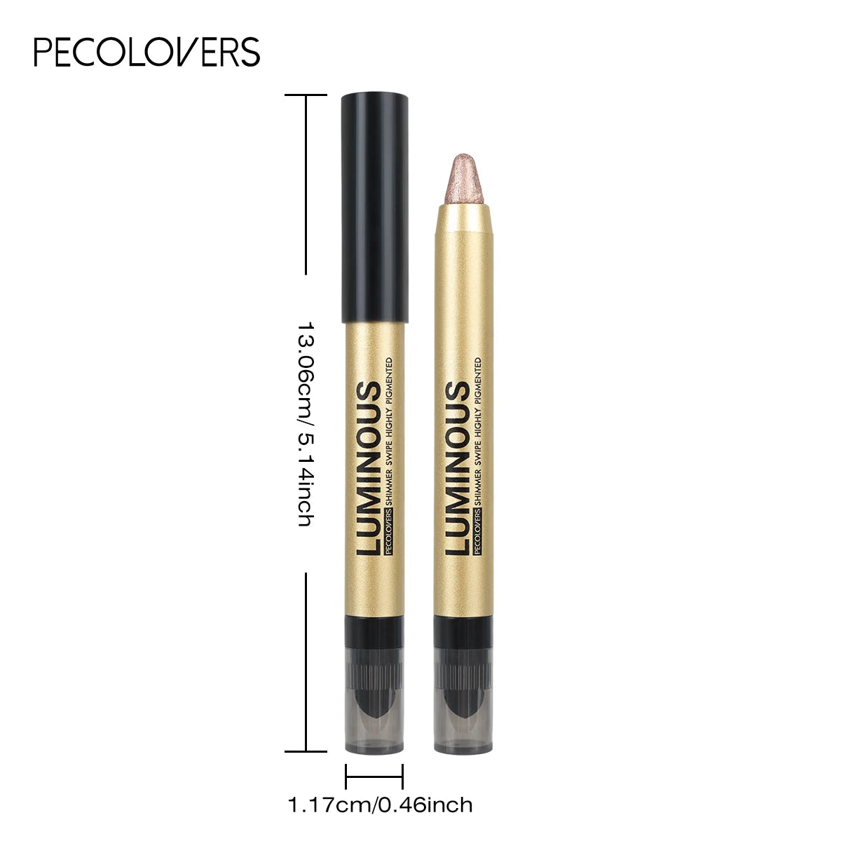 1PC Stunning Multi-color Eye Shadow Sticks - Long-lasting, Waterproof, Easy To Apply, Anti-smudge, Pearlescent Glitter Finish